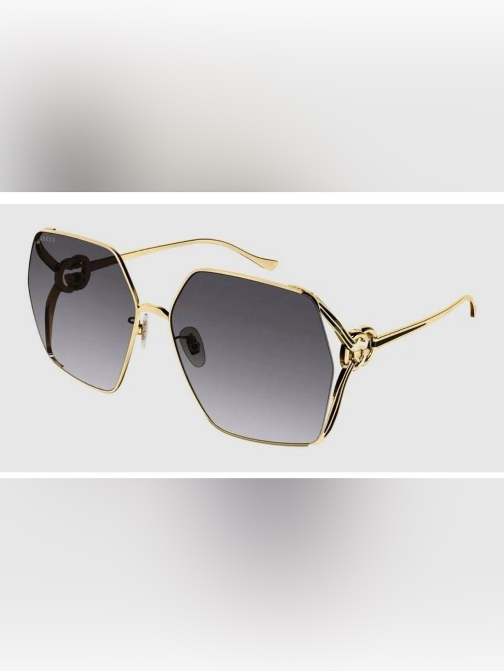 GUCCI GG1322SA 003 64-16-135 OCCHIALE DA SOLE DORATO lenti RED SUNGLASSES